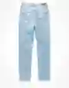 American Eagle Jean Boyfriend Regular Azul Soplado Talla 8