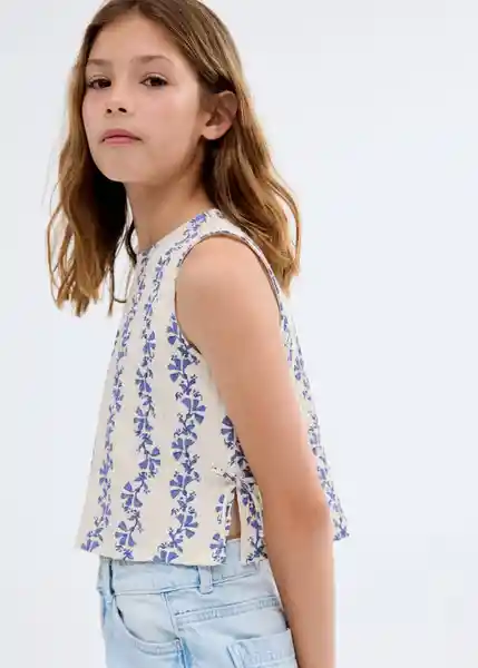 Blusa Andy Crudo Talla 13 Niña Mango