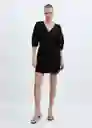 Vestido Wally Negro Talla M Mujer Mango