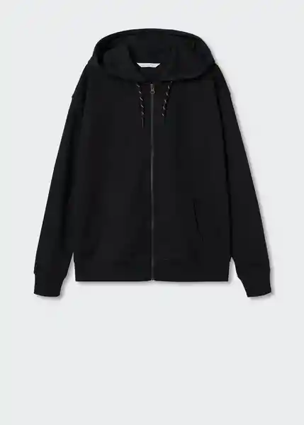 Sudadera Open Negro Talla 20 Teen Niños Mango