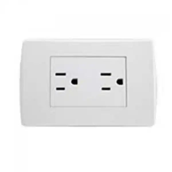 Ciles Kit Toma Corriente Doble Spazio Blanco