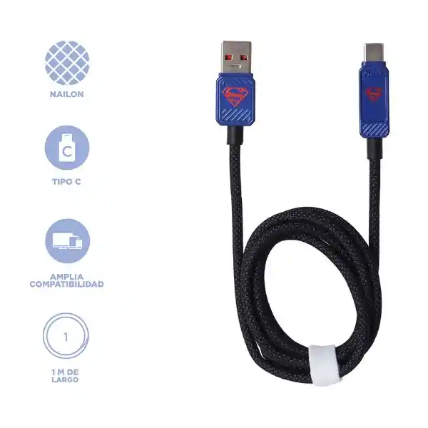 Cable de Carga Rápida y Datos Tipo C Serie dc Superman Miniso