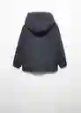 Abrigo Parka Kevin Negro Talla 10 Niños Mango