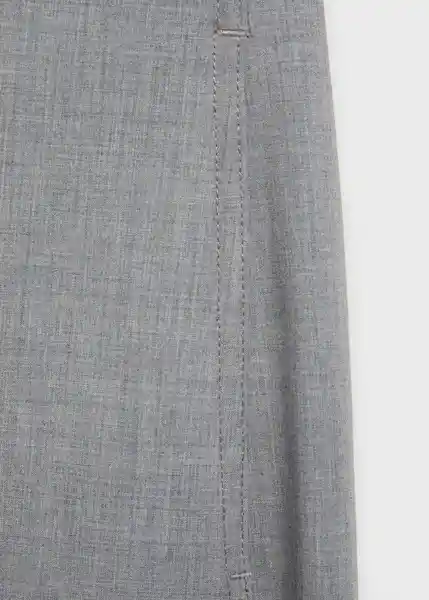 Pantalón Barile Gris Talla 36 Mujer Mango