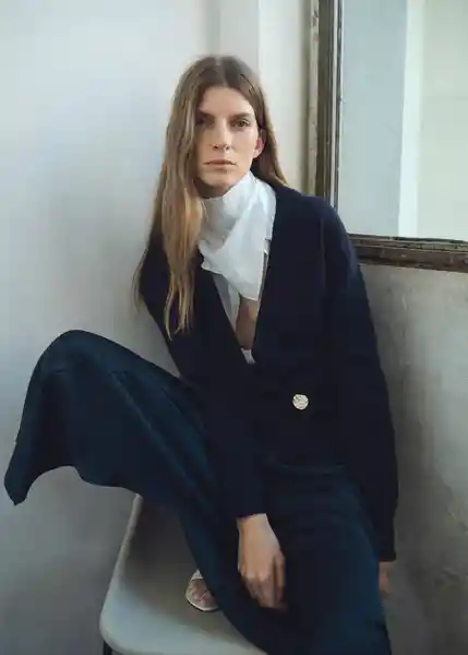 Cárdigan Anita Navy Talla M Mujer Mango