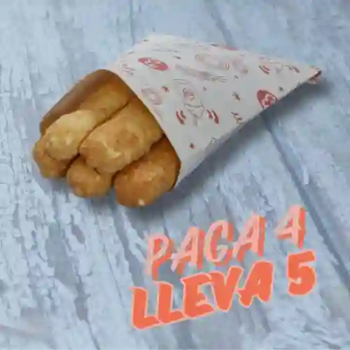 Pague 4 Lleve 5 Dedos de Queso