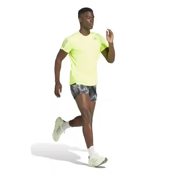 Adidas Camiseta Own The Run Tee Para Hombre Verde Talla M