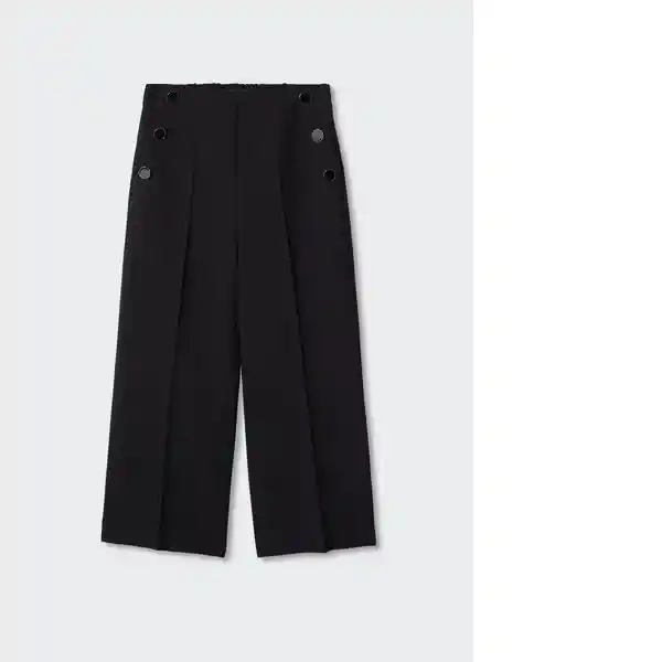 Pantalón Dorado2 Negro Talla L Mujer Mango