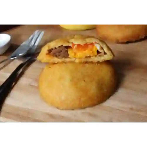 Arepa de Huevo y Carne Molida
