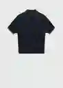 Camiseta Polo Laforja Navy Talla XL Hombre Mango