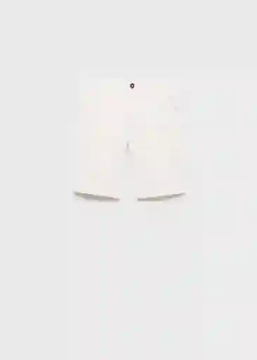 Bermuda Picoc Blanco Talla 08 Niños Mango