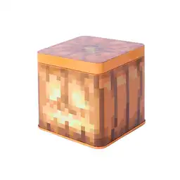 Caja de Almacenamiento Calabaza Serie Minecraft Amarilla Miniso