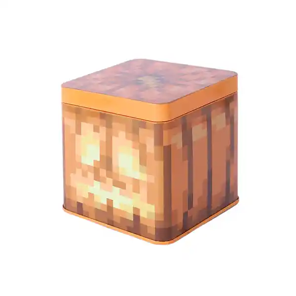 Caja de Almacenamiento Calabaza Serie Minecraft Amarilla Miniso