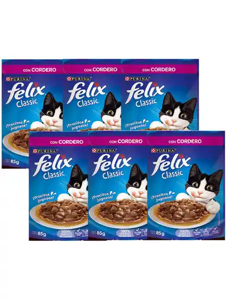 Felix Alimento Para Gato Pouch Con Cordero 510 g