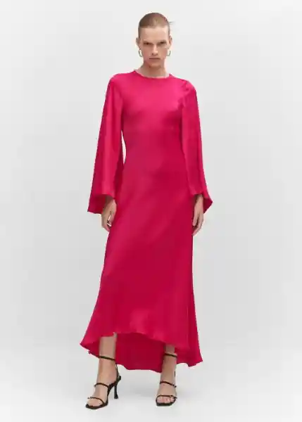 Vestido Raphi Fucsia Talla XS Mujer Mango