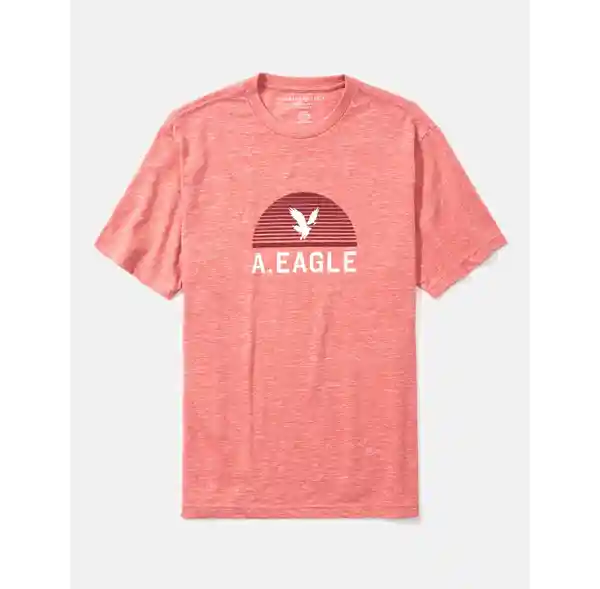 Camiseta Hombre Rosado Talla SMALL American Eagle