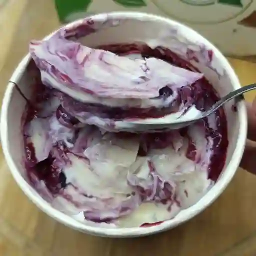 Helado blueberry white 1/2