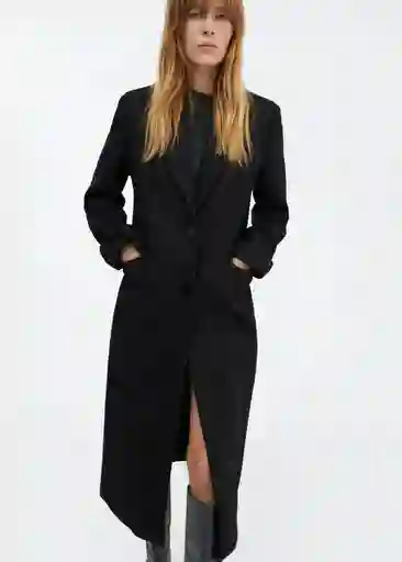 Abrigo Silence Negro Talla S Mujer Mango