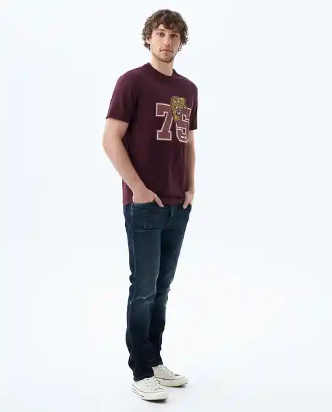 Camiseta Hombre Morado 75 Talla S 849f016 Americanino