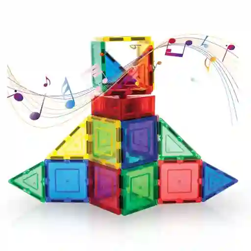 Set de Caja Musical Con Fichas Azulejosc