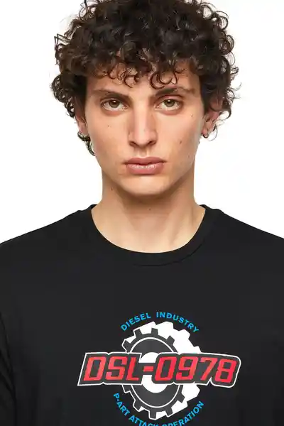 Diesel Camiseta T-Diegos-K21 Negro Talla L