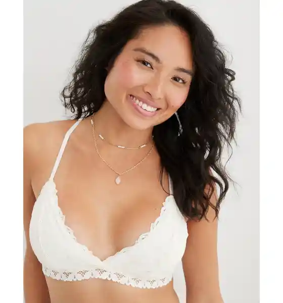 Brasier Bralette Aerie Mujer Color Beige T. Small American Eagle