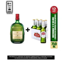 Whisky Buchanan´s 12 Years Deluxe 750ml + Sixpack Stella Artois 330 Ml
