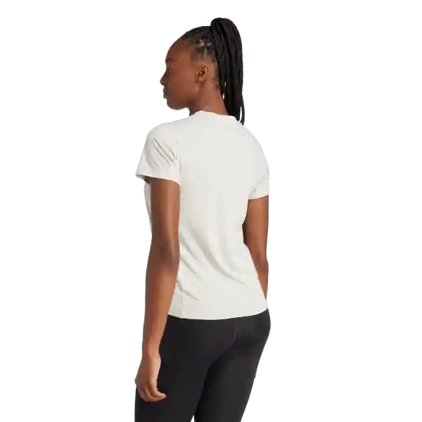 Adidas Camiseta Tr-Es Logo T Entrenamiento Mujer Gris Talla M