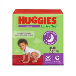 Pañal Huggies Active Pants Etapa 3/G Comodidad 25 Und