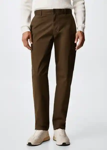 Pantalón Daniel Marron Talla 46 Hombre Mango