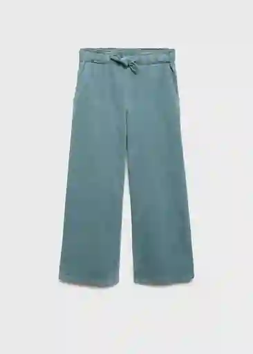 Pantalón Mafalda Verde Pastel Talla 10 Niñas Mango