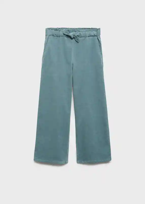 Pantalón Mafalda Verde Pastel Talla 10 Niñas Mango