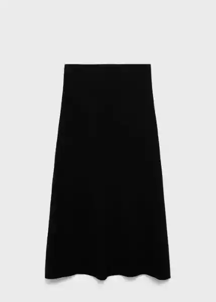 Falda Zonard Negro Talla 24 Mujer Mango