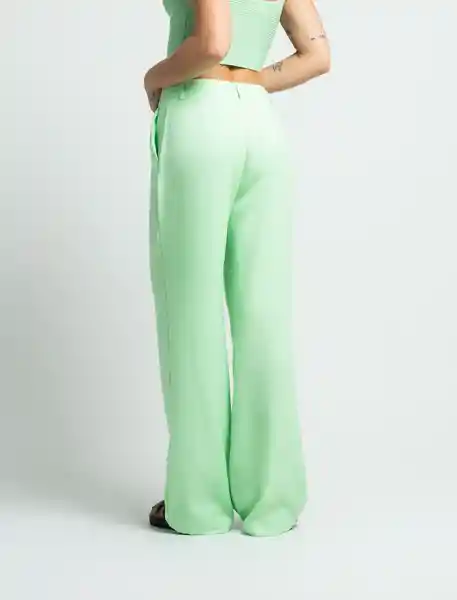 Pantalón Mujer Verde Jubiloso Medio Funk Talla 6 431F317 Naf Naf