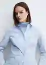 Camisa Sofía Celeste Talla M Mujer Mango