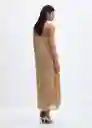 Vestido Amira-A Oro Talla S Mujer Mango