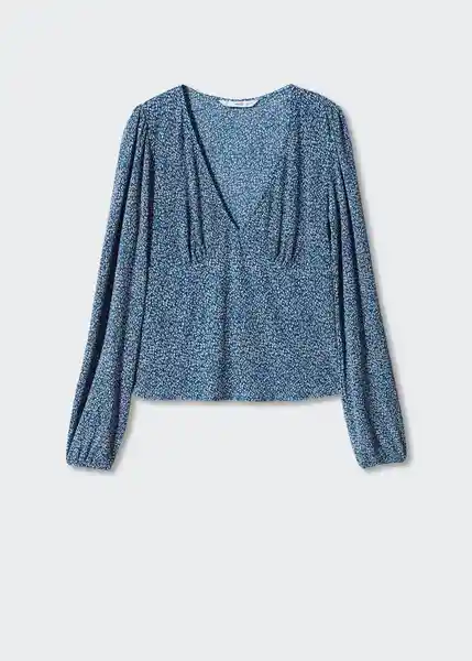 Blusa Pamy Azul Noche Talla XL Mujer Mango