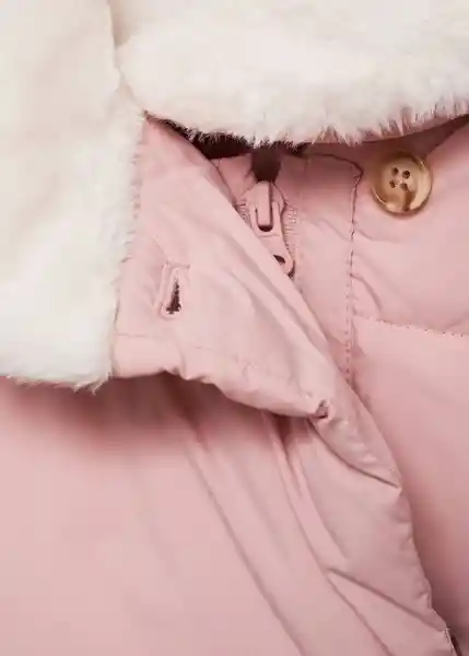 Abrigo Anorak Joyce Rosa Pastel Talla 71 Niñas Mango
