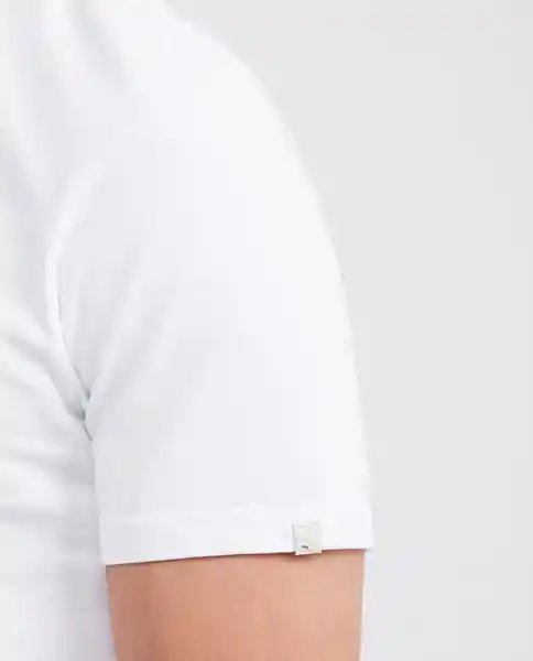 Camiseta Embroidered Masculino Blanco 0 Claro Talla S Chevignon