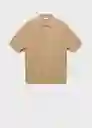 Polo Paule Beige Talla S Hombre Mango