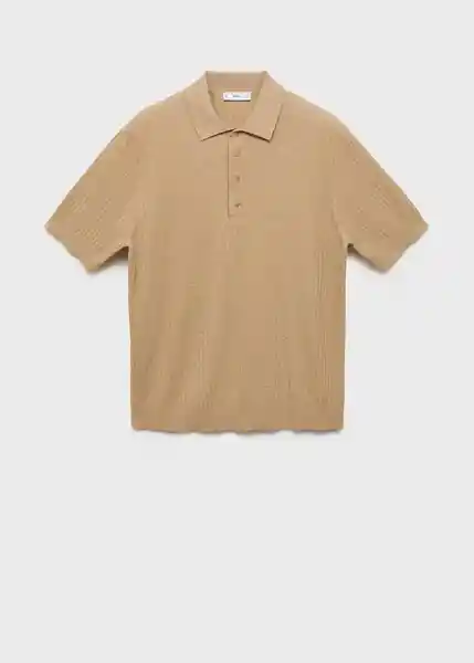 Polo Paule Beige Talla S Hombre Mango