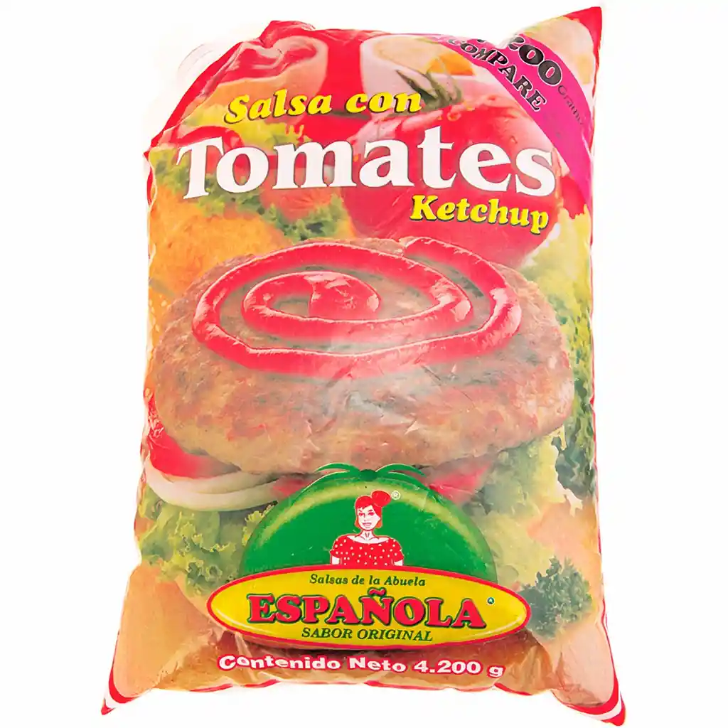 Española Salsa Con Tomates Ketchup