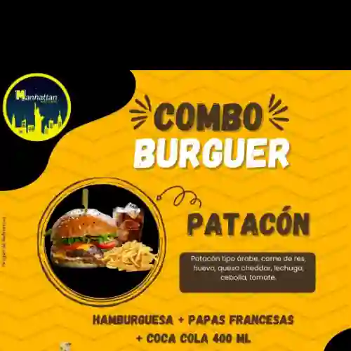 Combo Hamburguesa Patacón