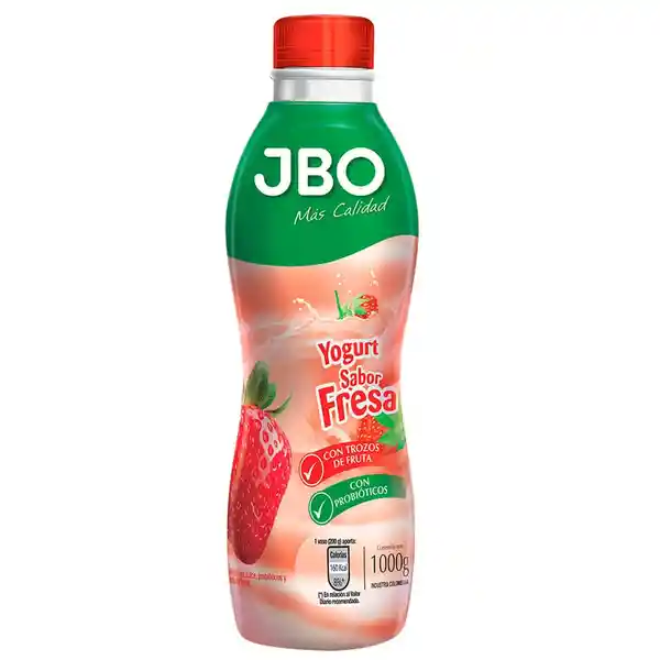 Yogurt Jbo Fresa Botella