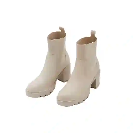 Botin Mujer Elastico Beige Jc-479 Urb