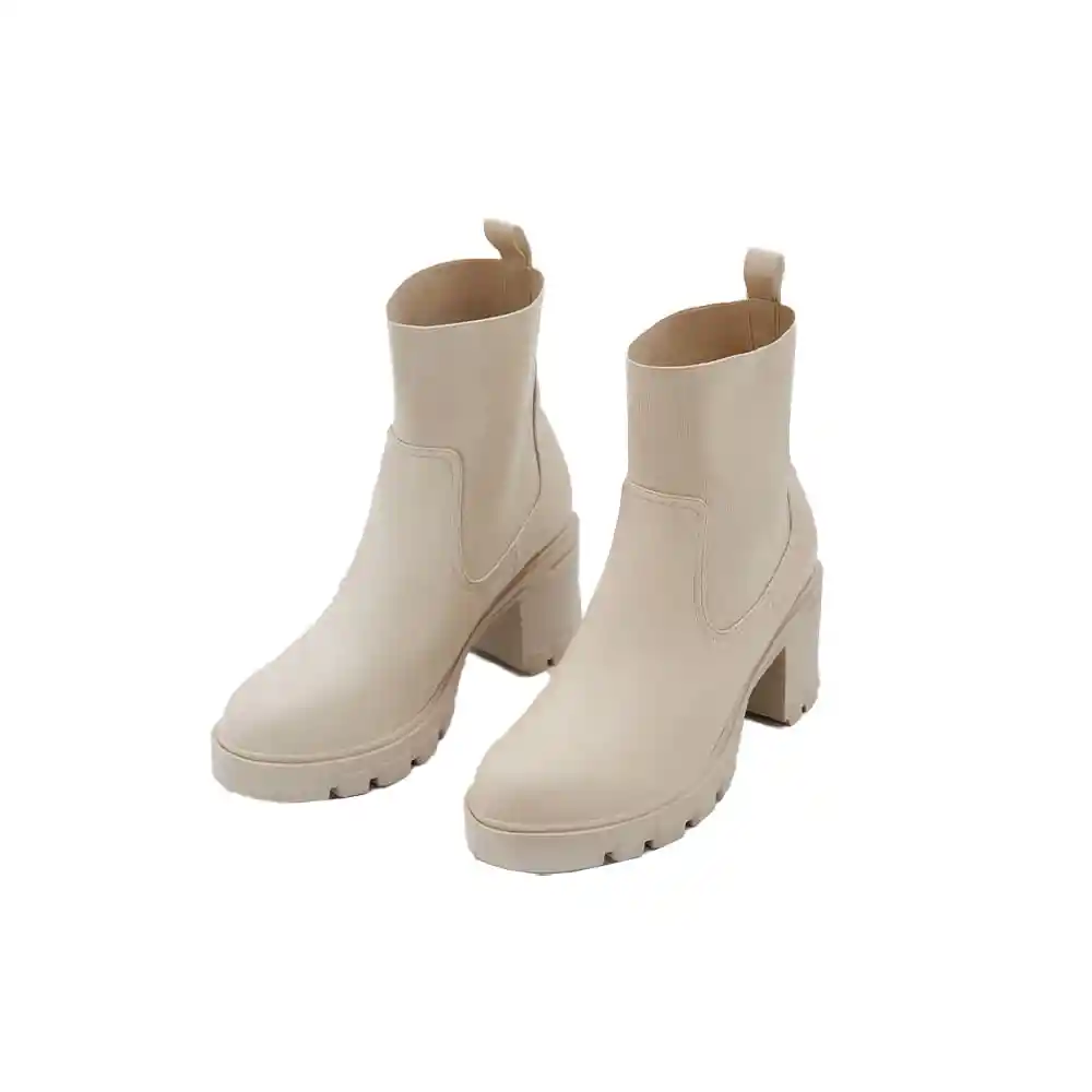 Botin Mujer Elastico Beige Jc-479 Urb