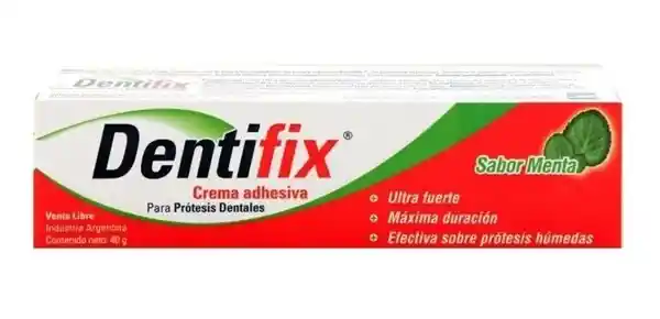 Dentifix Crema Adhesiva Para Prótesis Dentales Sabor Menta