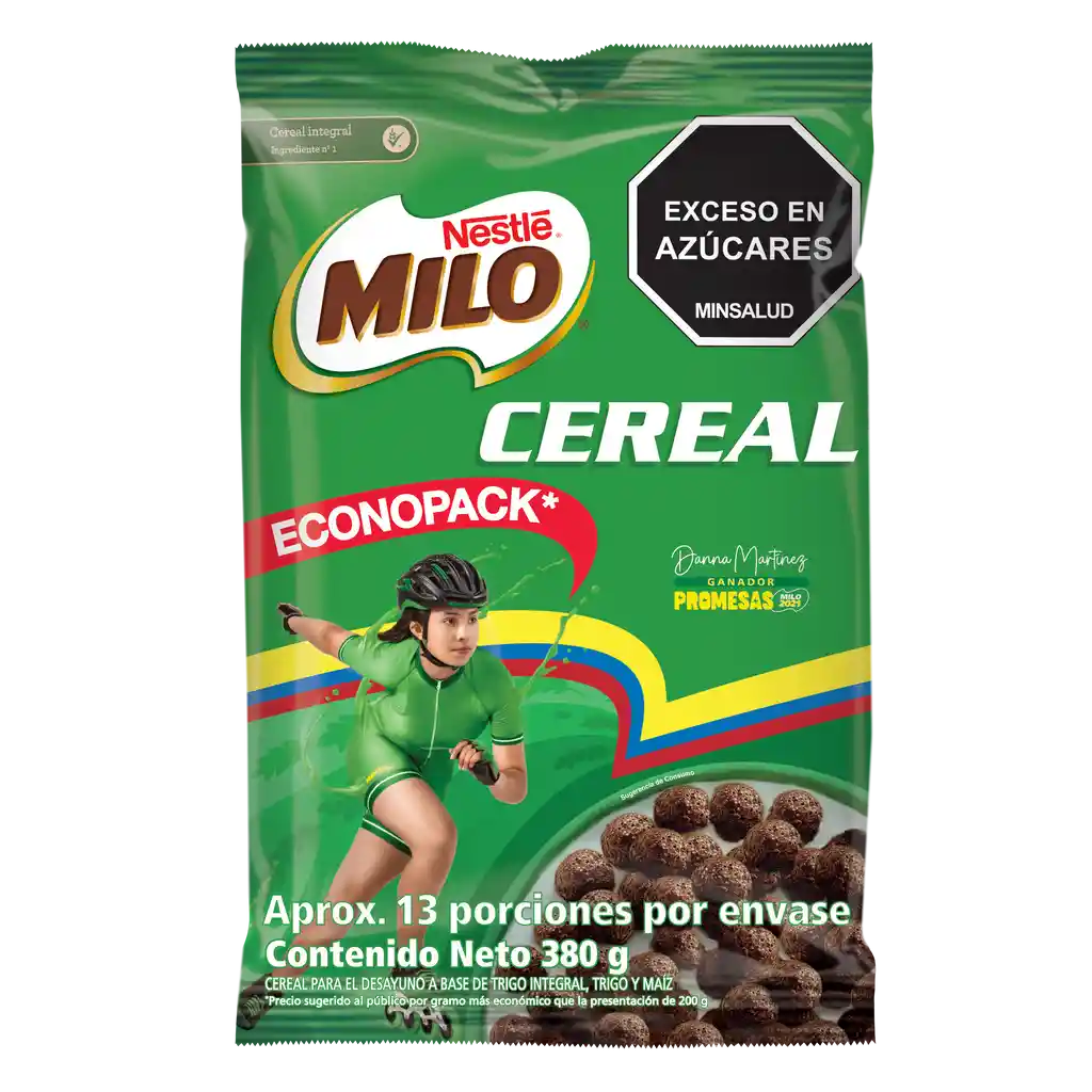 Cereal MILO para el desayuno x 380g