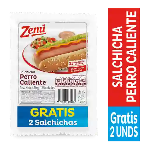 Zenú Salchicha Perro Caliente