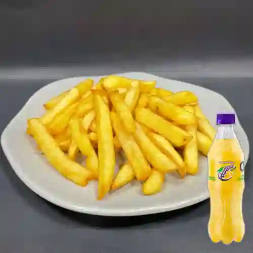 Combo Papas Francesas + Quatro Original 400ML